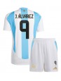 Argentina Julian Alvarez #9 Replika Hemmakläder Barn Copa America 2024 Kortärmad (+ byxor)
